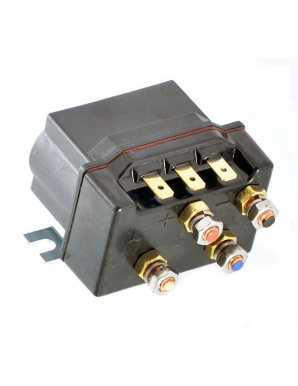 Contacteur de treuil universel Contrôleur de relais 12V 500a DC Switch Boat  Truck Thumb avec deux télécommandes sans fil pour véhicules Atv Utv 8000 L