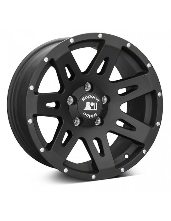 XHD Wheel 17x8.5 noire satinée Jeep Wrangler JK JL 5x127