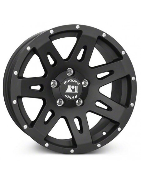 XHD Wheel 17x8.5 noire satinée Jeep Wrangler JK JL 5x127