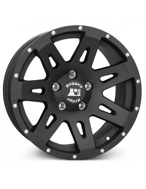 XHD Wheel 17x9 noire satinée  Jeep Wrangler JK JL 5x127 noire satinée