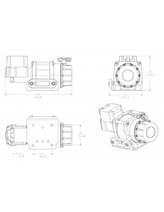 TREUIL Warn DC5000 12V 2268KG  2