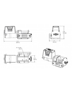 TREUIL Warn DC2000 12V 907kg 2