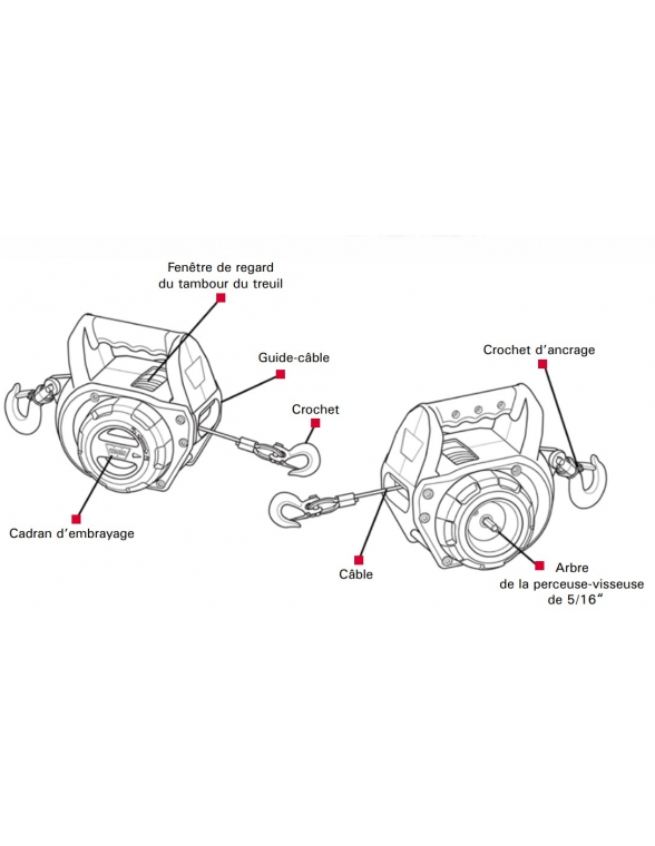 TREUIL Warn Drill 225KG
