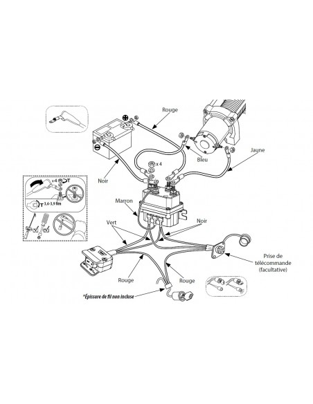 TREUIL Warn VRX 25-S 1134 kg corde synthétique
