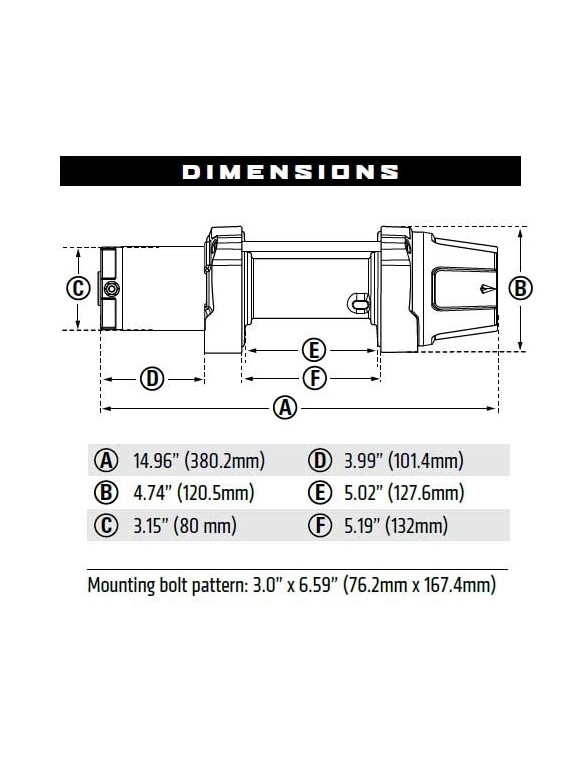 TREUIL Warn VRX 45 2041 kg 12volts