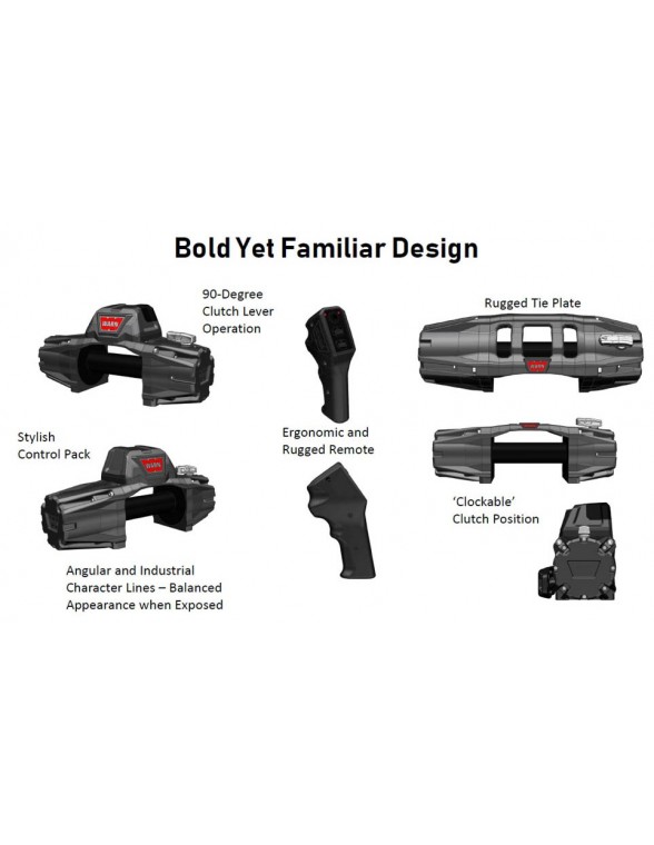 WARN VR EVO 8 3600kg  12 volts radio commande