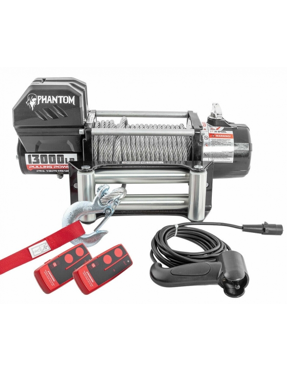 Treuil Electrique Phantom 5900 Kg 12v telecommande 