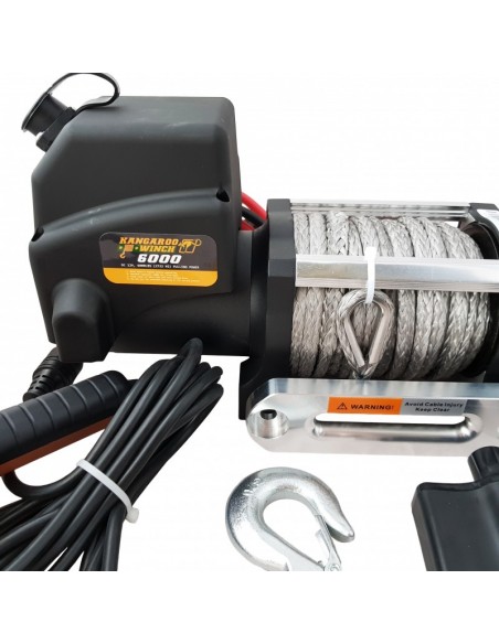 Treuil Electrique Kangaroo 2720 Kg 12v corde synthétique 