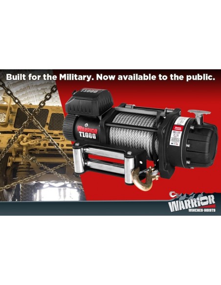 Treuil Electrique Warrior Militaire 9979kg  Treuil Electrique Warrior Militaire 9979kg
