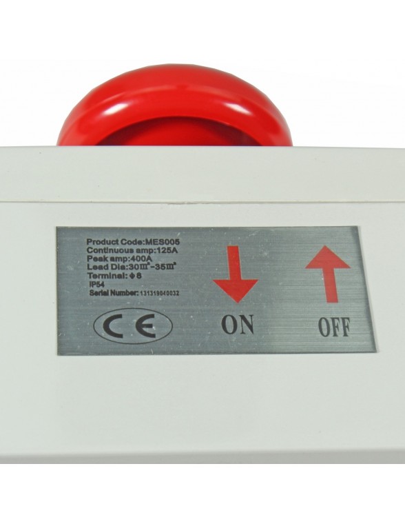 Coupe circuit type arrêt d'urgence étanche IP54