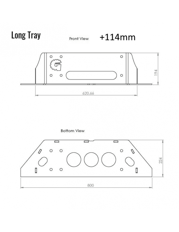 Support de treuil GP25 GP50 GP80 GP100 et 8274