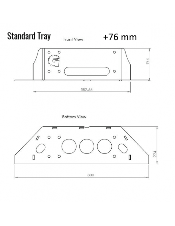 Support de treuil GP25 GP50 GP80 GP100 et 8274